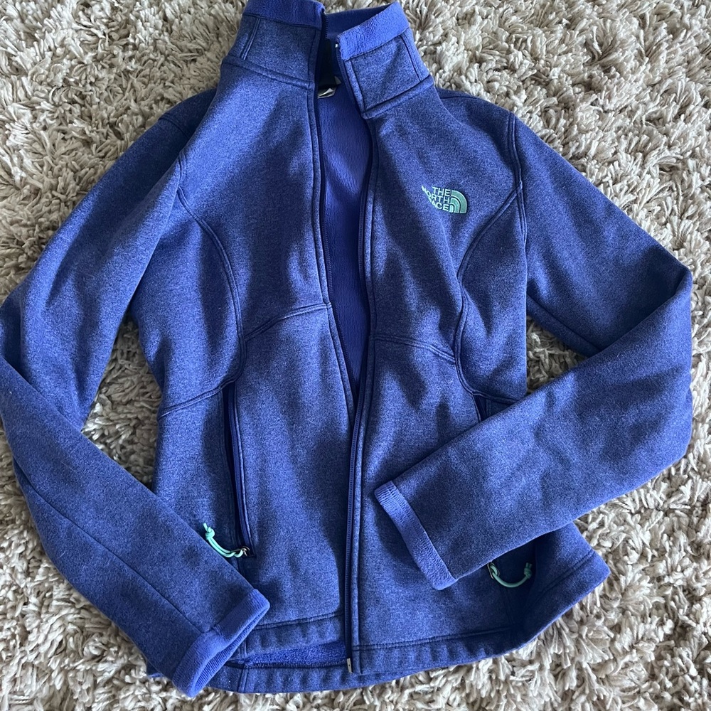 Like new north face fleece purple jacket